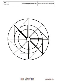 Mandala boyama sayfaları